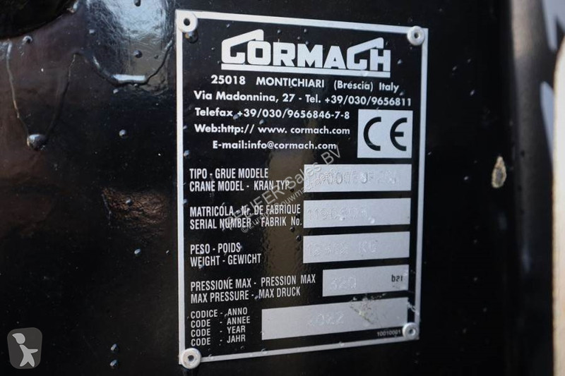 Kran Scania R540 B8X2 With Cormach 110tm Crane...