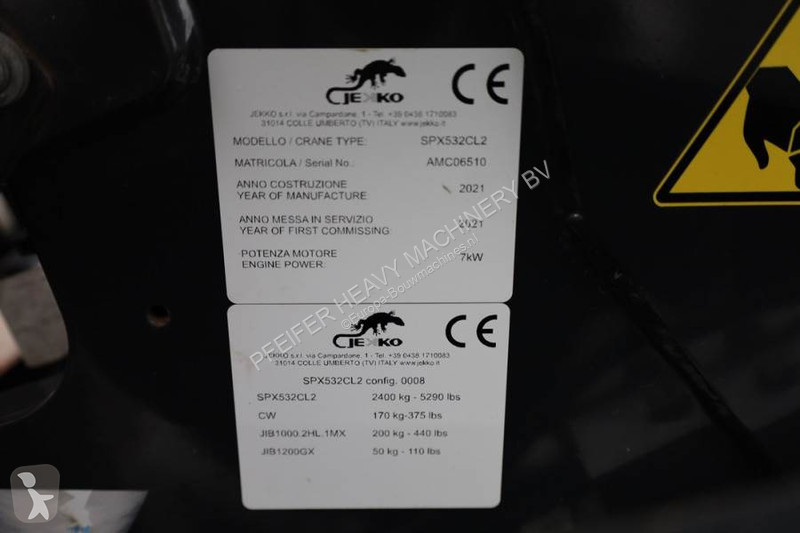 Kran Jekko SPX532CL2 Electric, Remote...