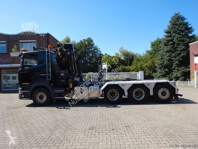 Camion Scania R490 Abroller + HIAB 302E-6...