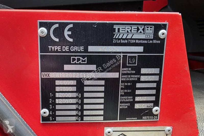Žeriav Terex AC35L Diesel, 4x4x4 Drive, 40t...