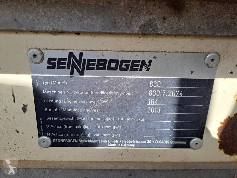 Kran Sennebogen 830E K17(only upperstructure...