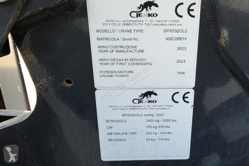 Grue Jekko SPX532CL2 Valid Inspection,...