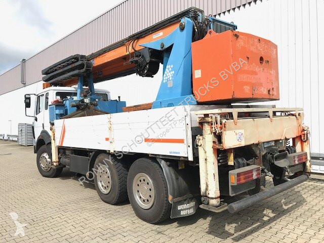 Vrachtwagen Mercedes 2638 K 6x4 mit Heckkran...