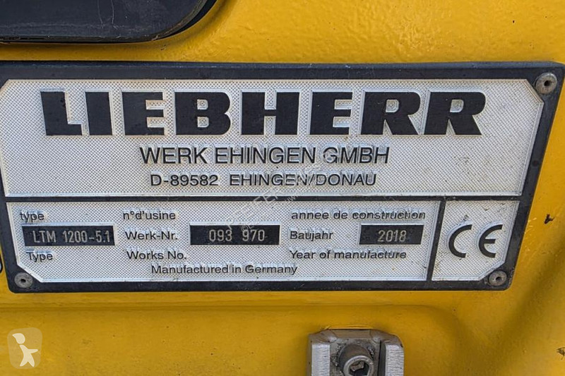 Žeriav Liebherr 1200-5.1 Dutch Registration,...