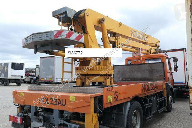 Kran Mercedes 1824 4x2, Effer 39000BL 2S, 29m,...