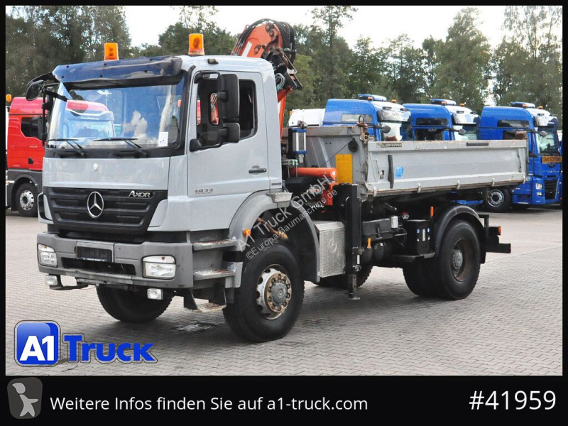 Кран Mercedes Axor 1833, 4x4, Kran 3 Seiten...