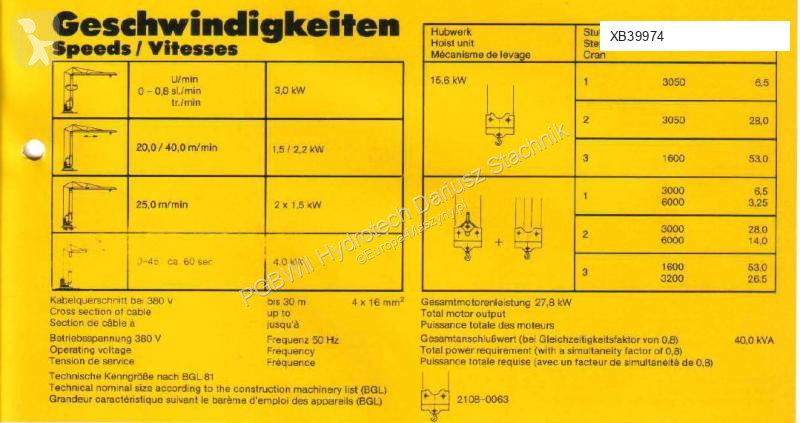 Grua Liebherr 63K