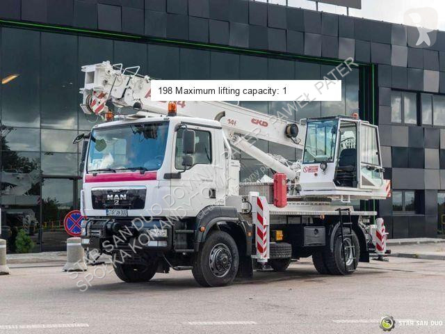 Grue MAN TGM 18.290 4x4 Ckd AD-14 Crane 14 t Winch