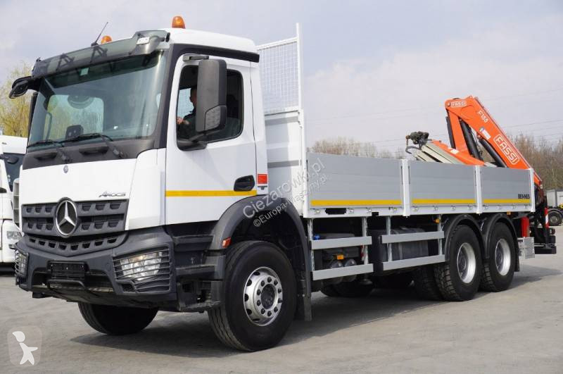 Žeriav Mercedes Arocs 2633 flatbed truck /...