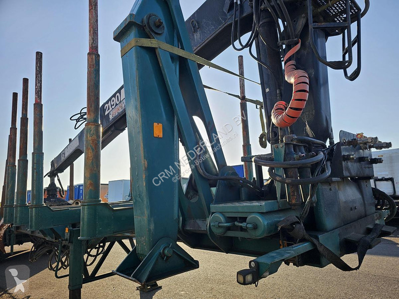 نصف مقطورة  TB 18 - WOOD TRAILER WITH CRANE -...