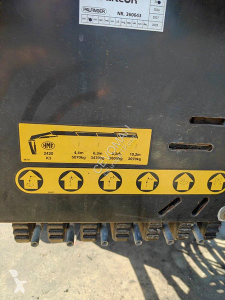 Žeriav HMF 2420-K3 laadkraan loader crane Radio...