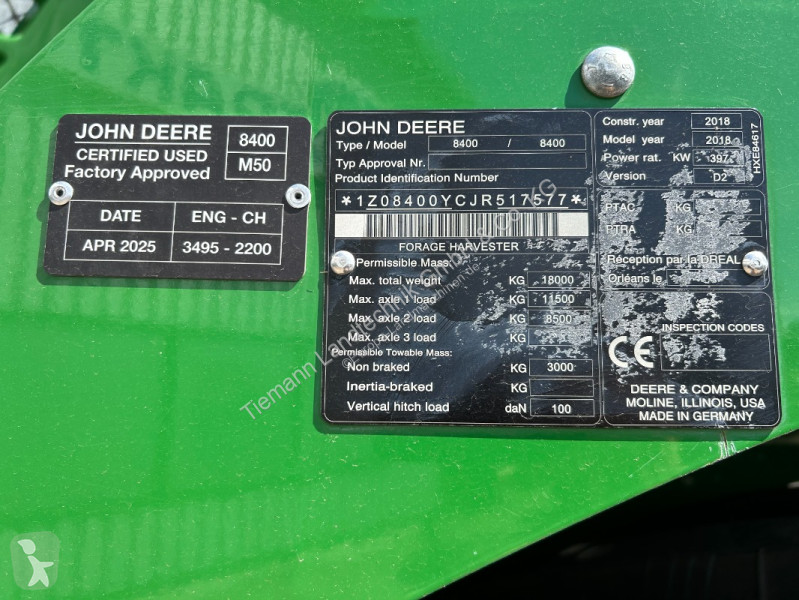 زراعات متخصصة John Deere 8400i PREMIUM USED