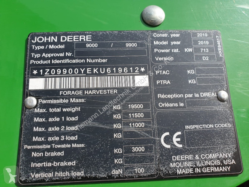 Ensilaje John Deere 9900