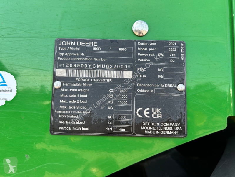 Ensilage John Deere  9900