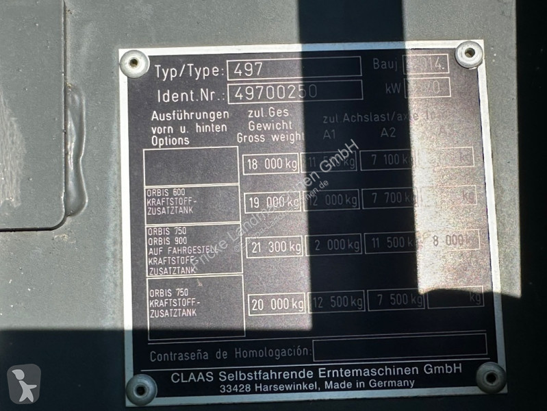 Uprawy specjalne Claas  Jaguar 970