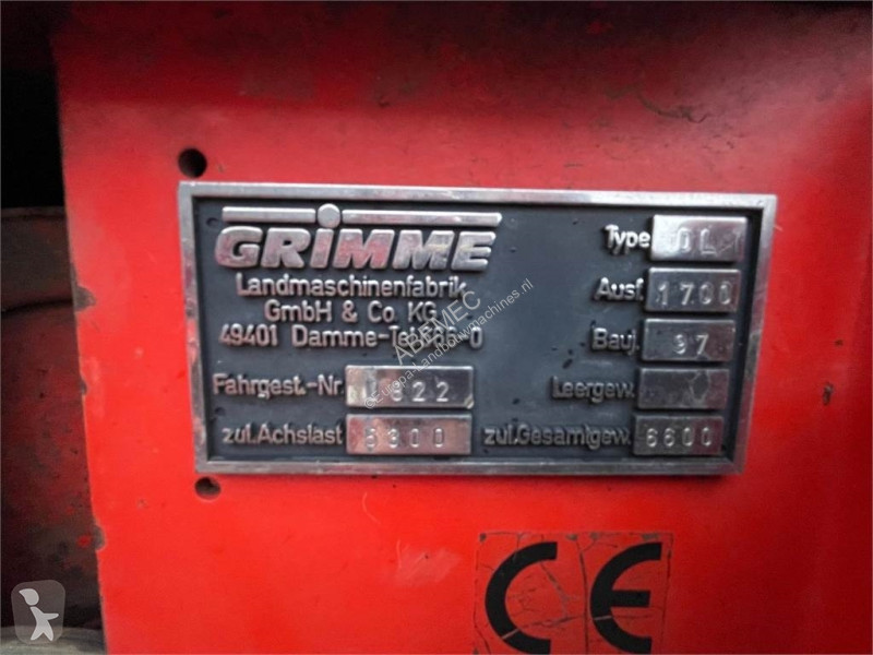 Gespecialiseerde teelt Grimme DL 1700 wagenrooier