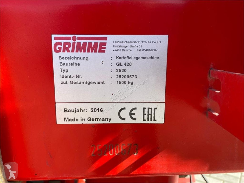 Grimme GL420 Pootmachine specialised crops