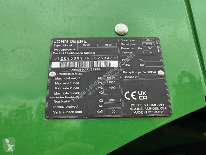 Ensilage/ensilering/grønthøst John Deere  9500...