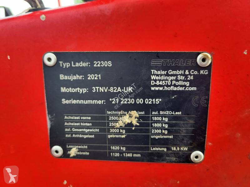 Matériel d'élevage Thaler 2230s