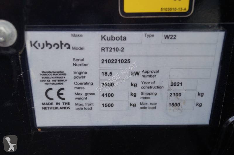Materiel til dyreavl Kubota RT210-2