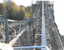 Brechen, Recycling Fördermittel Scherenband mit Turm 1 x A-A 36 m, 1 x A-A 23 m, Gurtbreite 800
