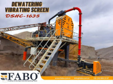 Trituración, reciclaje trituradora Fabo DSHC-1635 DEWATERING SCREEN