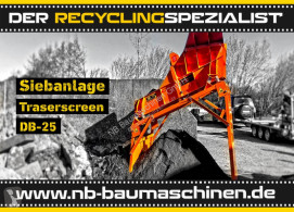 Breken, recyclen zeefmachines DB Engineering DB-25 Mini Siebanlage | Flachdecksieb | Miete