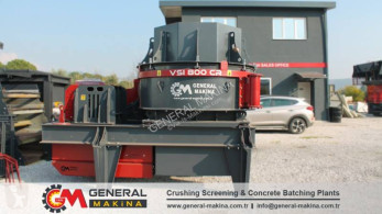 Britadeira, reciclagem trituração General Makina GNR VSI 800 Impact Crusher for Sale