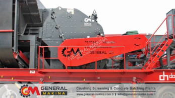 Britadeira, reciclagem General Makina Impact Rock Crusher PDK 01 trituração novo