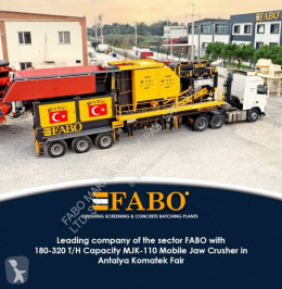 Concasseur Fabo MJK-110 MOBILE PRIMARY JAW CRUSHER READY IN STOCK