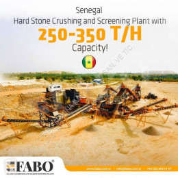 Fabo STATIONARY TYPE 200-350 T/H HARDSTONE CRUSHING & SCREENING PLANT concasseur neuf