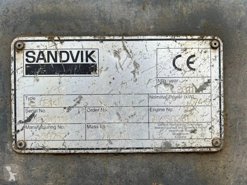 Breken, recyclen Sandvik QE 140
