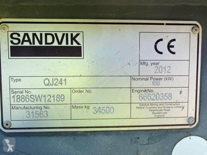 Breken, recyclen Sandvik QJ 241