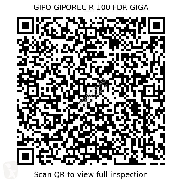 Drvenie, recyklácia Gipo GIPOREC R 100 FDR GIGA...