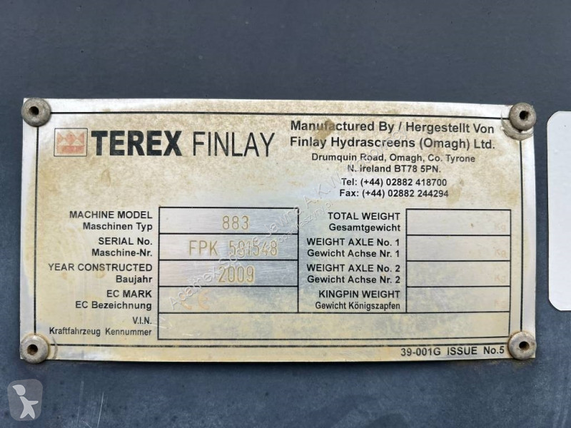 Krossning, återvinning Terex 883