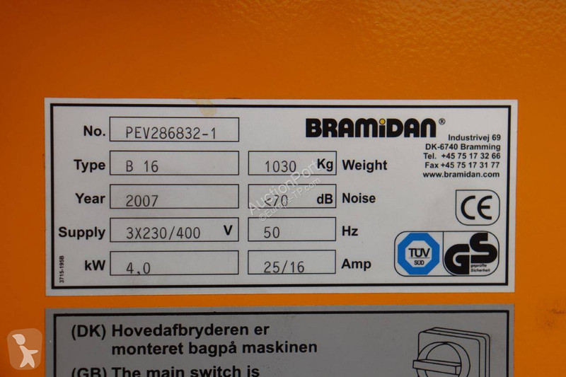Trituración, reciclaje Bramidan B 16