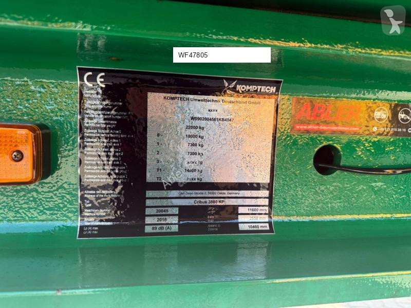 Knusning, genvinding Komptech Cribus 3800 auf...