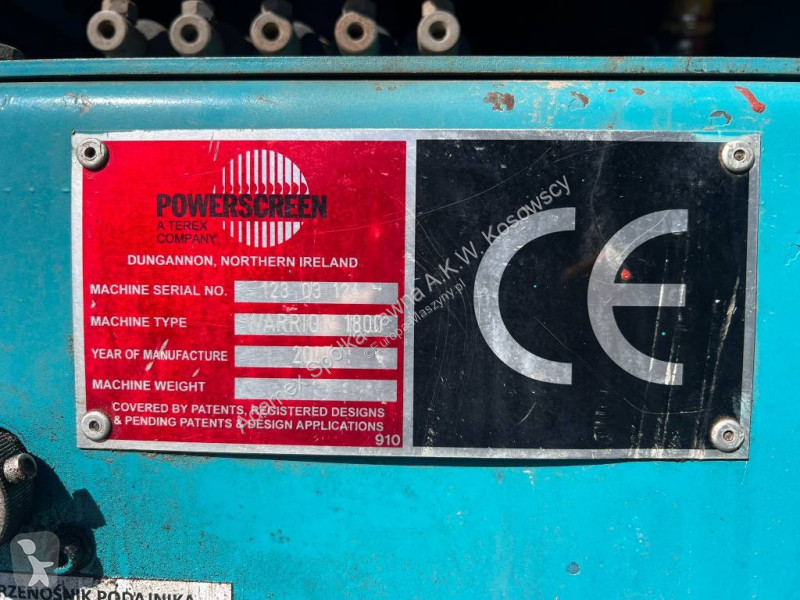 تفتيت، إعادة التدوير Powerscreen RADIAL