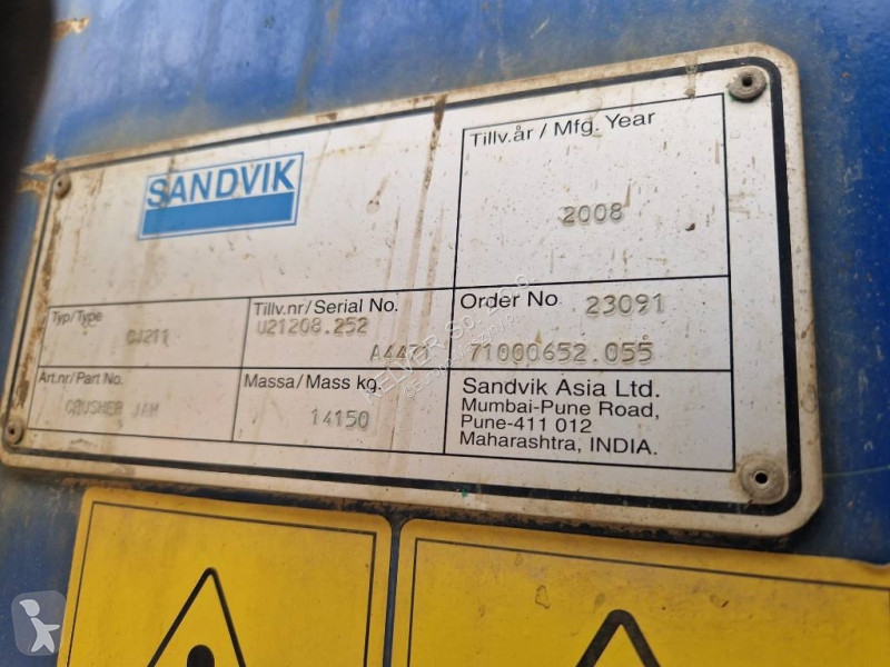 Knusning, genvinding Fintec 1107 * Sandvik QJ...