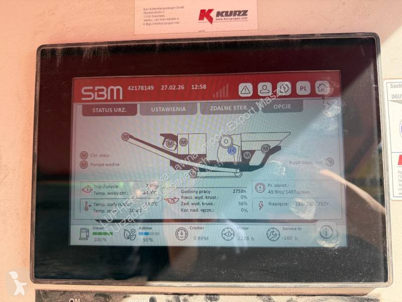 Kruszenie, recykling SBM JAWMAX 450