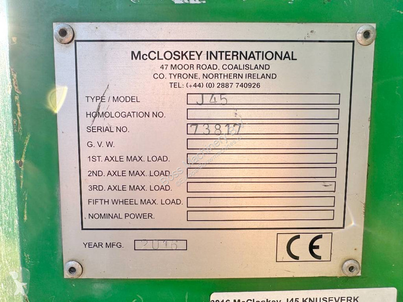 Breken, recyclen McCloskey J45 - JAW CRUSHER /...