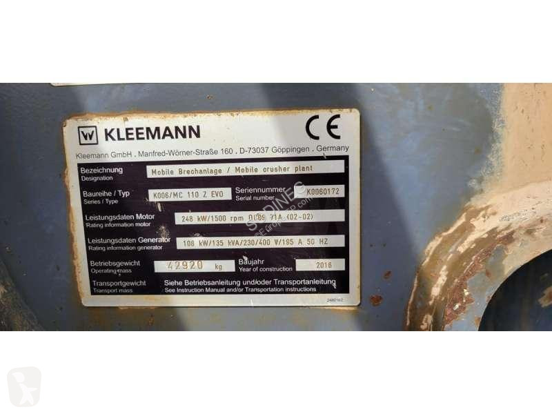 Britadeira, reciclagem Kleemann  A MACHOIRE MC...