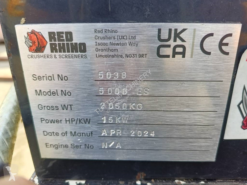 Knusning, genvinding Red Rhino 5000 es crusher...