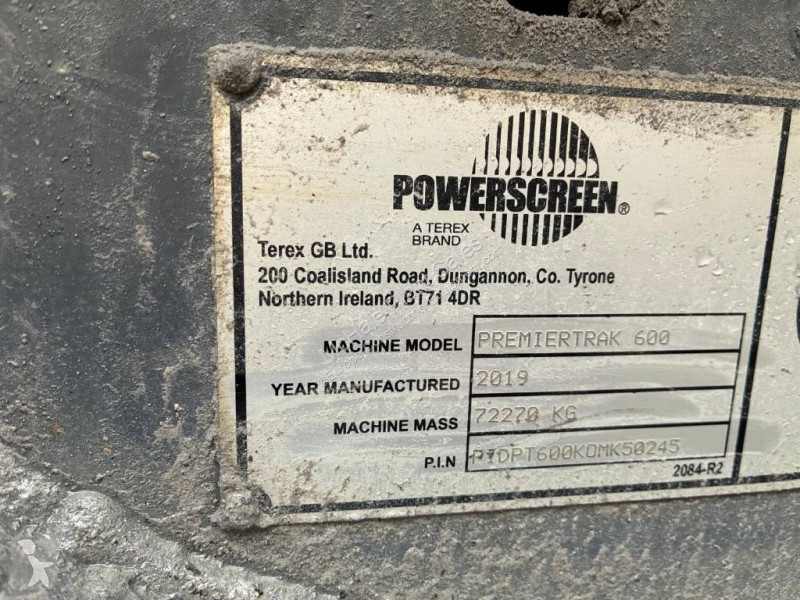 Knusning, genvinding Powerscreen Premiertrak 600