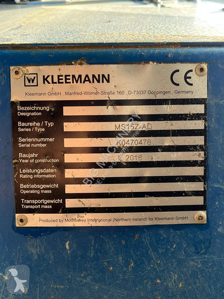 Britadeira, reciclagem Kleemann MS15Z-AD EVO...