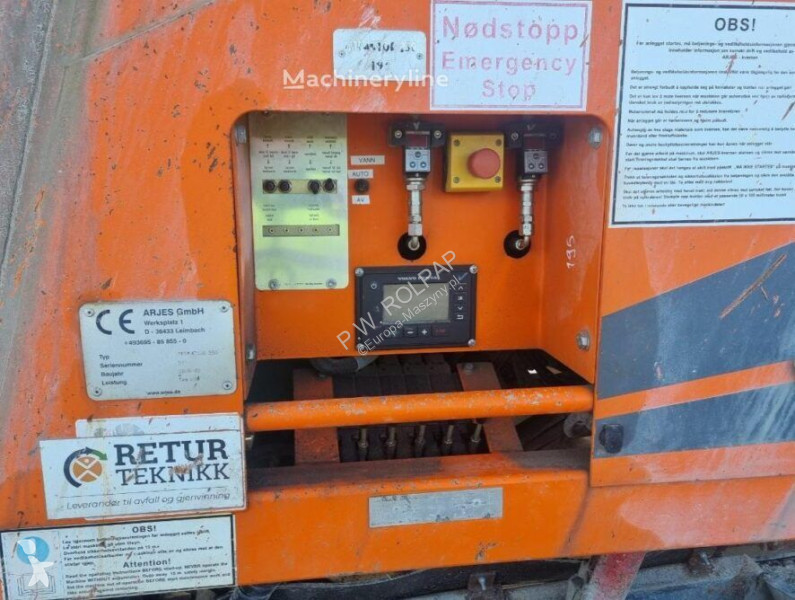 Breken, recyclen Arjes 250 EVO