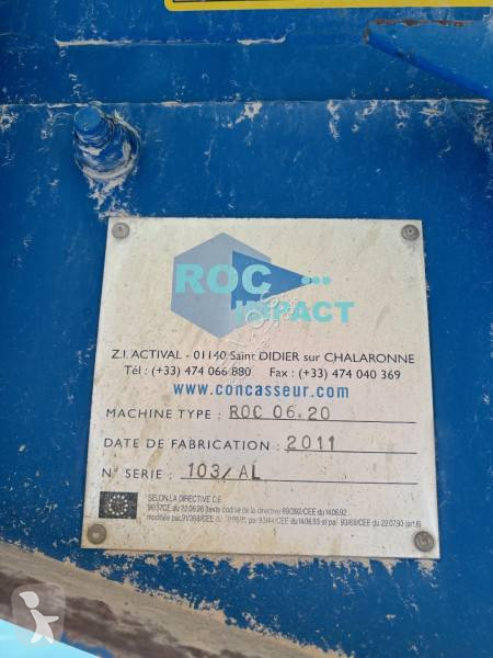 Trituración, reciclaje Roc Impact Trémie 3 m3 +...
