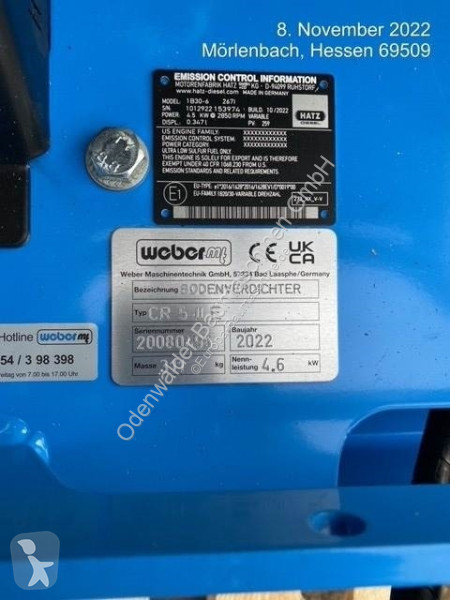 Compattatore Weber CR5-II E
