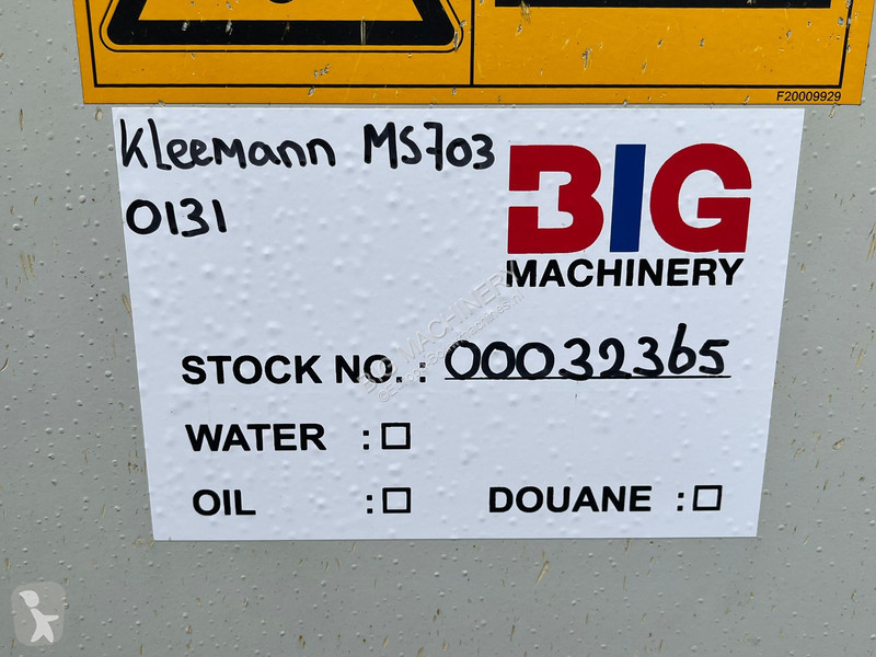 Krossning, återvinning Kleemann MS703 EVO...