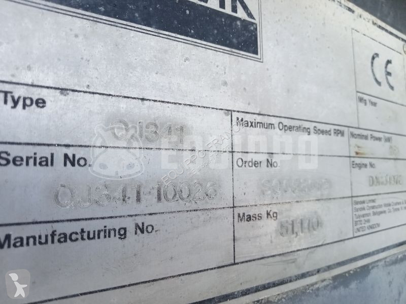Breken, recyclen Sandvik QJ341+ Jaw